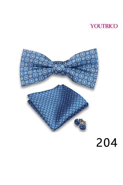 Youtrico Suit Tie Handkerchief Cufflink-Premium Handmade 3-Piece