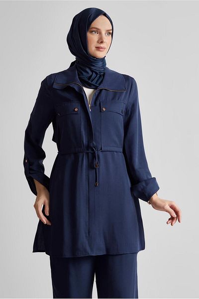Alvina Lace up Pants Suit 45642