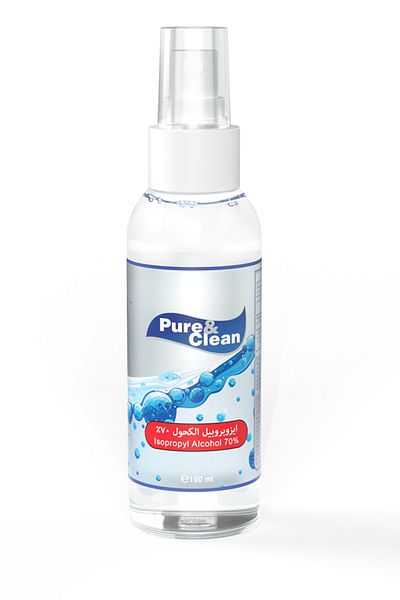 ALKHURAIJI Pure & Clean Isopropyl Alcohol 70% Spray 100ml