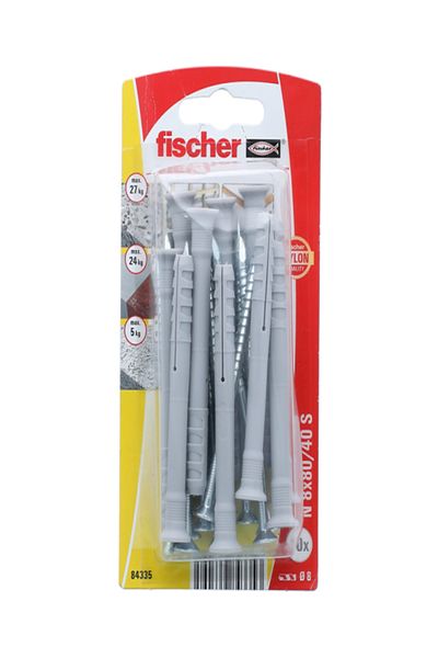 Fischer Hammerfix N 8 x 80/40 S with Countersunk Head Screw