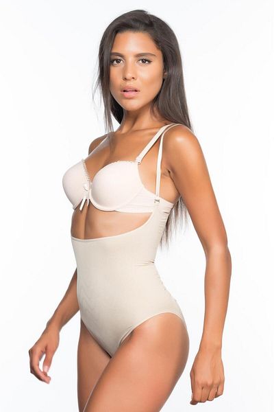 bazaar-turkey all you need Ten Mi Emay 2073 Open Bust Patterned Body Corset