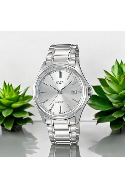 Casio Men's Stainless Steel Silver Dial Watch