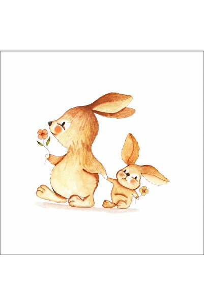 Reysa Tasarım Cute Rabbit Wall Sticker