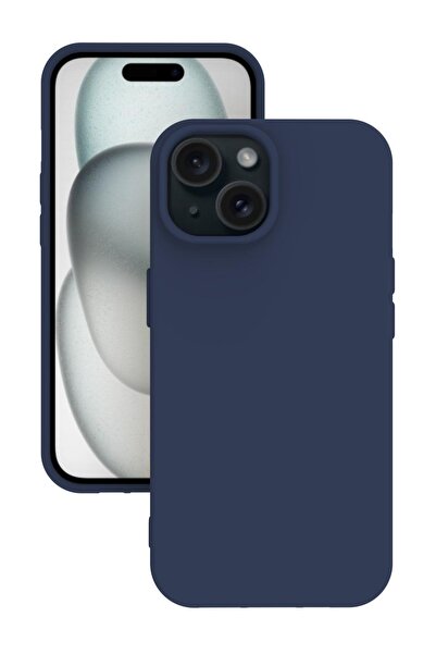 Tılsım Tekno جراب لهاتف iPhone 15 Plus مزود بغطاء خلفي من مطاط السيليكون لحما...