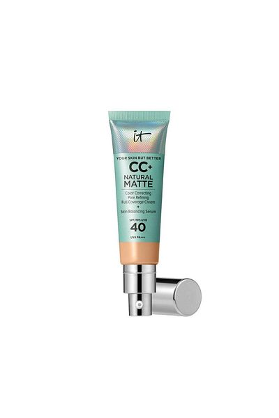 it cosmetics CC Cream cu finisaj si protectie solara, iT COSMETICS CC+ MATTE SPF40, medium, 32 ml