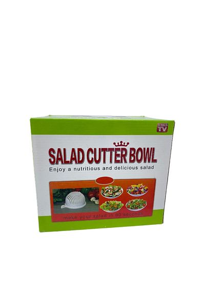 Generic 2-piece salad cutting bowl is a kitchen tool designed to simplify the salad preparation process, allowing you to quickly cut vegetables.
