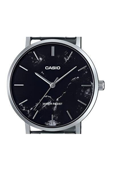 Casio Quartz Analog Black Dial Stainless Steel Men's Watch
