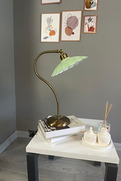 Bamyum Risso Mint Masa Lambası Dekoratif Abajur Çocuk Odası Başucu Lambası Okuma Lambası