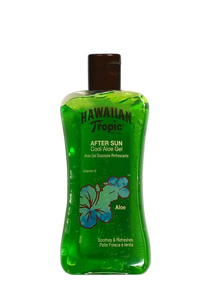 Hawaiian Tropic صبار منعش ومجدد بعد التعرض للشمس يحتوي على فيتامين E والنباتات الاستوائية