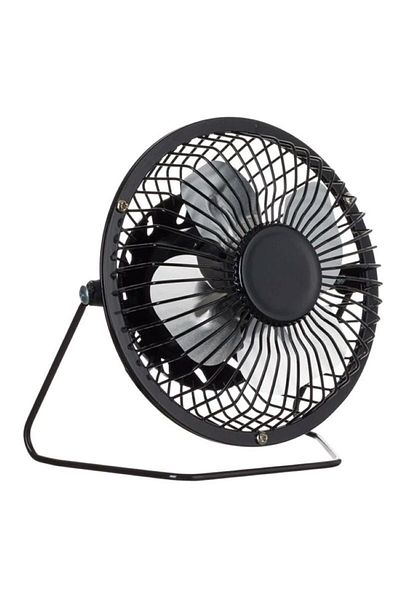 OEM Metal Fan with USB, 13cm, black