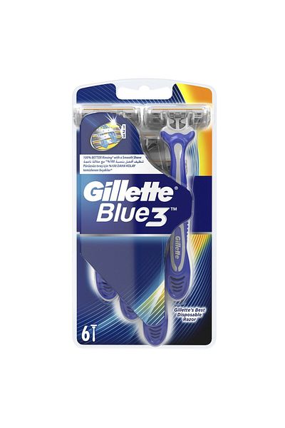 Gillette Blue3 Men's Disposable Razors 6 pcs