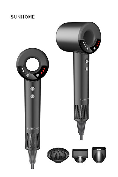 Sunhome مجفف شعر فائق السرعة مع موزع هواء، مجفف شعر بالأيونات السالبة، محرك ب...