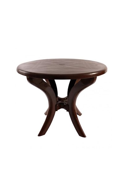rexa Syrian Round Plastic Table – 90x90x71 cm Durable & Easy-to-Assemble