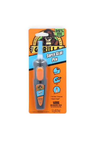 GORILLA قلم غراء فائق القوة شفاف 5.5 جرام