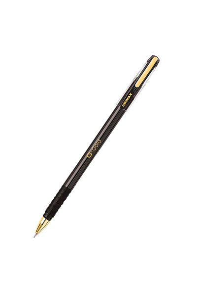 UNIMAX G-Gold 0.7mm Black Gel Pen Pack of 5 – Smooth Writing Precision Pens