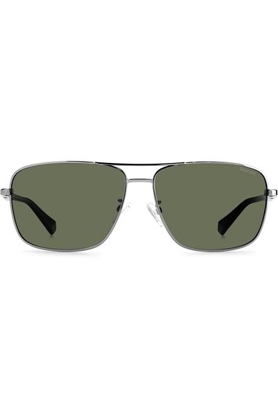 Polaroid Ochelari de soare polarizați pentru bărbați Polaroid PLD 2119/G/S 6LB/UC, Metal, Argintiu, 61 mm