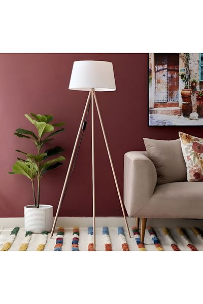 rexa Trio LED Trio‑Head Floor Lamp – Adjustable 3‑Arm Lighting for Living Room & Reading Nook