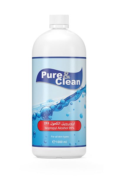 ALKHURAIJI Pure & Clean Isopropyl Alcohol 99% 1L