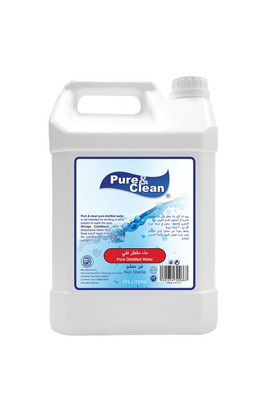 ALKHURAIJI Pure & Clean medical distilled water 5 liters