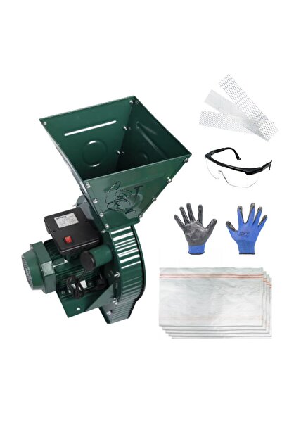 COBI SMART® Moara electrica cereale 2 in 1, 3.5 kW, 500 kg/h, verde, accesori...