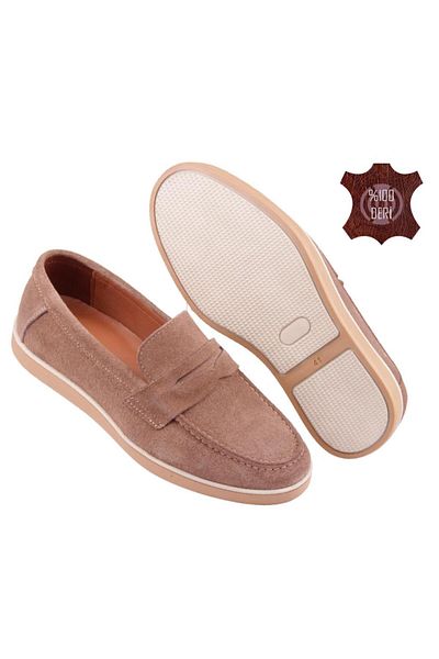 DETECTOR Ανδρικά Loafer παπούτσια Velmo Γνήσιο Suede Leather 1314 – Navy Blue |   Μαύρο |   Αμμός |   Καπνιστό