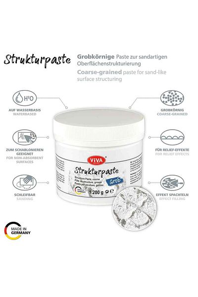 Viva Decor White Texturing Paste, 1.2 Kg Granulated