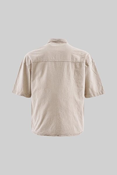 Machinist Ανδρικό πουκάμισο Basic Space Grey που πλένεται με εφέ