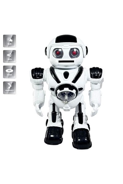 Modafiks Df-6022 Alien Robot Throwing Discs with Light and Music