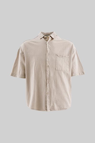 Machinist Men's Effected Washed Basic Space Gray Shirt
