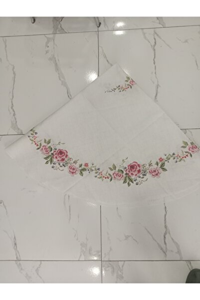 Elisam Round Worry-Free Stain-Proof Tablecloth (Light Cream Floral)