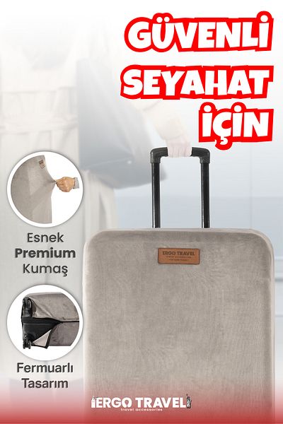 Viscofoam Suitcase Suitcase Protection Case Velvet Case - Gray |   Ergo Travel