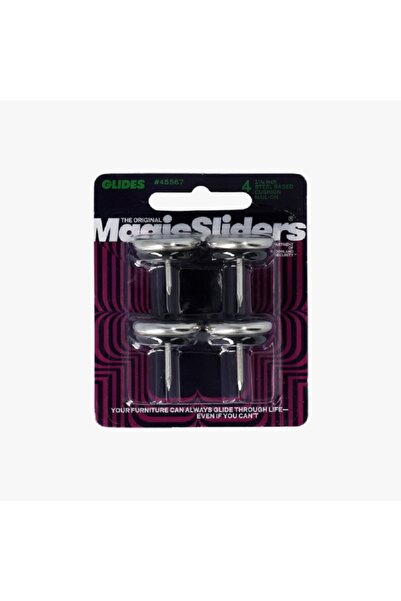 Magic Sliders وسائد أثاث دائرية مثبتة بمسامير مصنوعة من الفولاذ، مكونة من 4 ق...