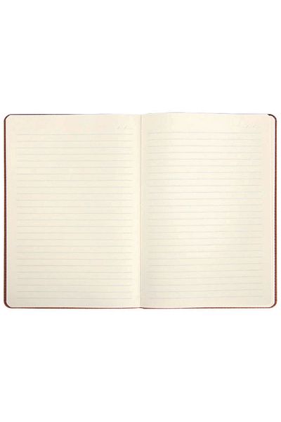 PULKO Notebook Notepad, (9X14Cm), Thermo Leather, Textured Hard Cover, 196 Pages, Lined, 036, White