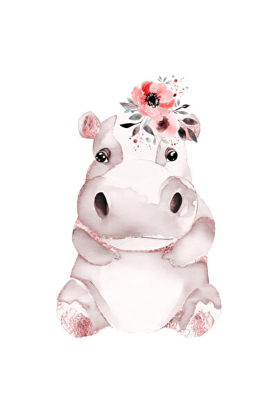 Reysa Tasarım Hippo Wall Sticker