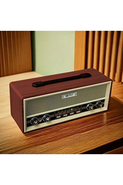 Coverzone Midi Boy Retro Radyo Bluetooth Taşınabilir - USB/TF Kart Girişli, 2...