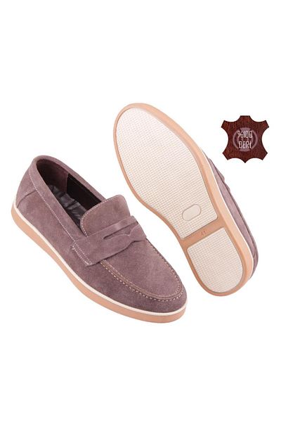 DETECTOR Ανδρικά Loafer παπούτσια Velmo Γνήσιο Suede Leather 1314 – Navy Blue |   Μαύρο |   Αμμός |   Καπνιστό