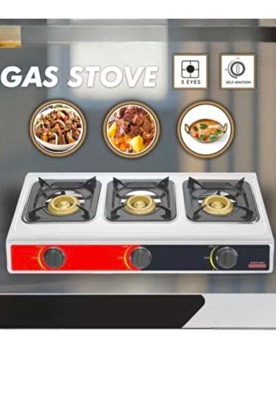 DLC موقد غاز بثلاث شعلات KW-4353