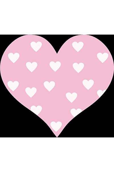 Reysa Tasarım Pink Heart Wall Sticker with Heart