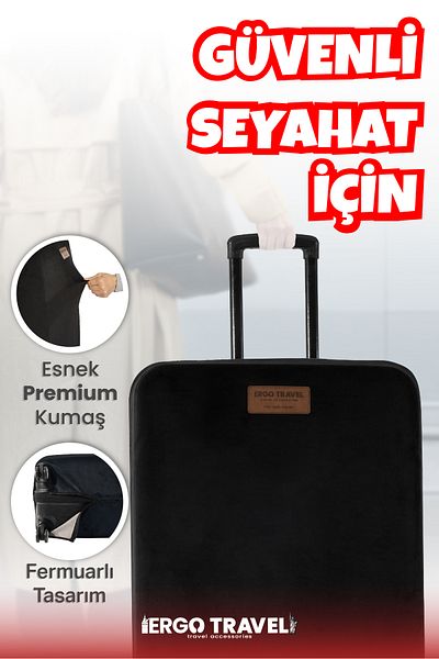 Viscofoam Suitcase Suitcase Protection Case Velvet Case - Black |   Ergo Travel