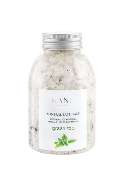 Kanu Nature Sare de baie minerală cu ceai verde, Kanu Nature, relaxare și regenerare a pielii, 350g