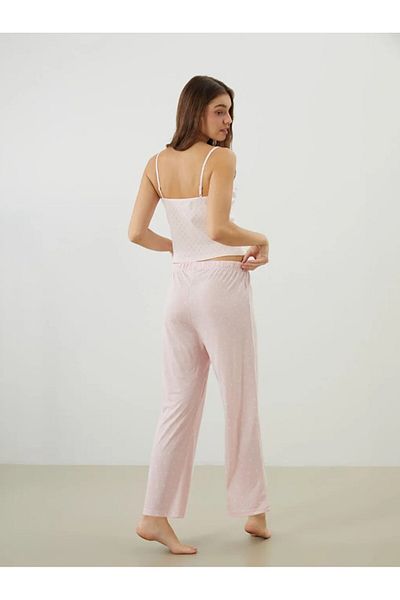 LC Waikiki LCW DREAM Pantaloni de pijama pentru femei cu buline cu talie elastică