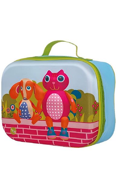 OOPS 3D Happy Snack City Lunch Bag – Insulated Kids Lunch Tote with Fun Cartoon Design