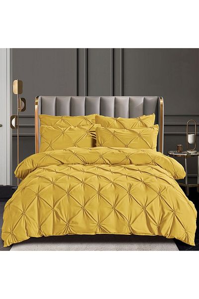 CHIRASO CHIRASO bed linen, FINET, 6 pieces, Classic sheet 230x250 cm, 4 pillowcases, yellow