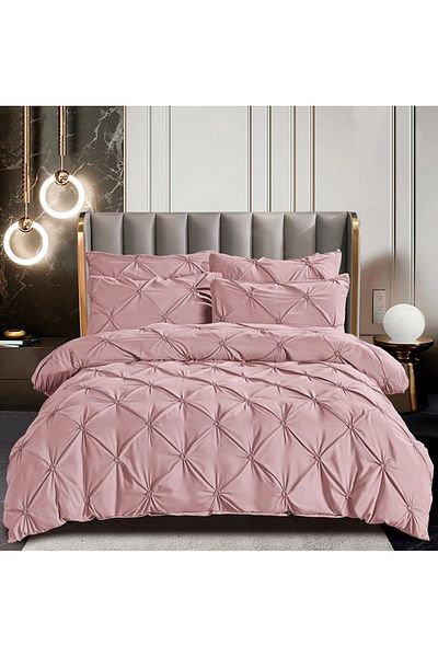 CHIRASO CHIRASO bed linen, FINET, 6 pieces, Classic sheet 230x250 cm, 4 pillowcases, pink