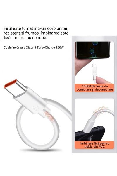DAO TurboCharge data/charging cable, 1 m, up to 6A, max. 66W, USB to Type-C interface