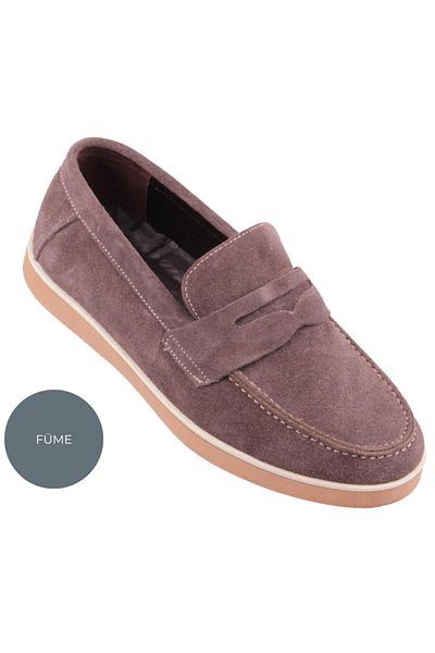 DETECTOR Ανδρικά Loafer παπούτσια Velmo Γνήσιο Suede Leather 1314 – Navy Blue |   Μαύρο |   Αμμός |   Καπνιστό