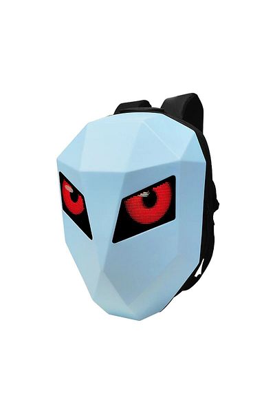 crelander LED motorcycle backpack CRELANDER, waterproof, 15.6 laptop compartment, helmet extension Bleu