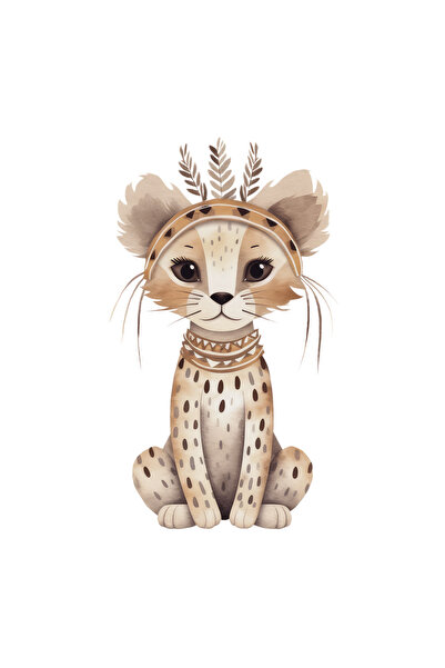 Reysa Tasarım ملصق حائط على شكل جرو الفهد