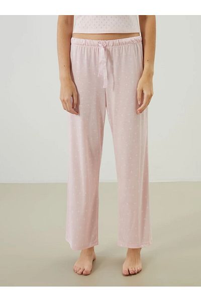 LC Waikiki LCW DREAM Pantaloni de pijama pentru femei cu buline cu talie elastică