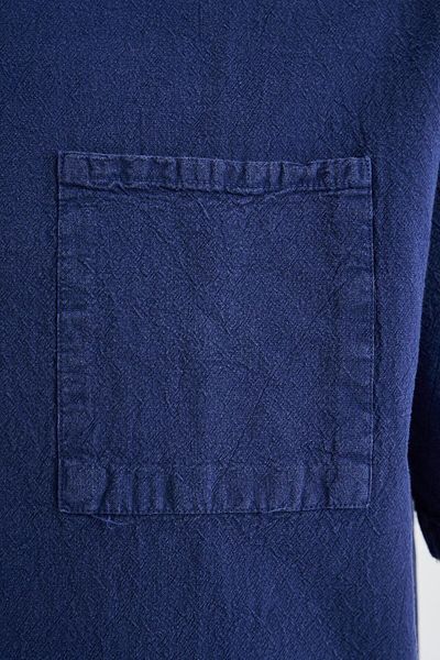 Machinist Men's Effected Washed Basic Midnight Blue Shirt